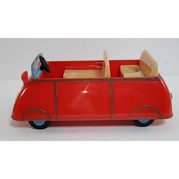 Peppa Pig Red Family Car Small Push Along Vehicle Jazwares 2003 ABD Entertainmen - Picture 3 of 7